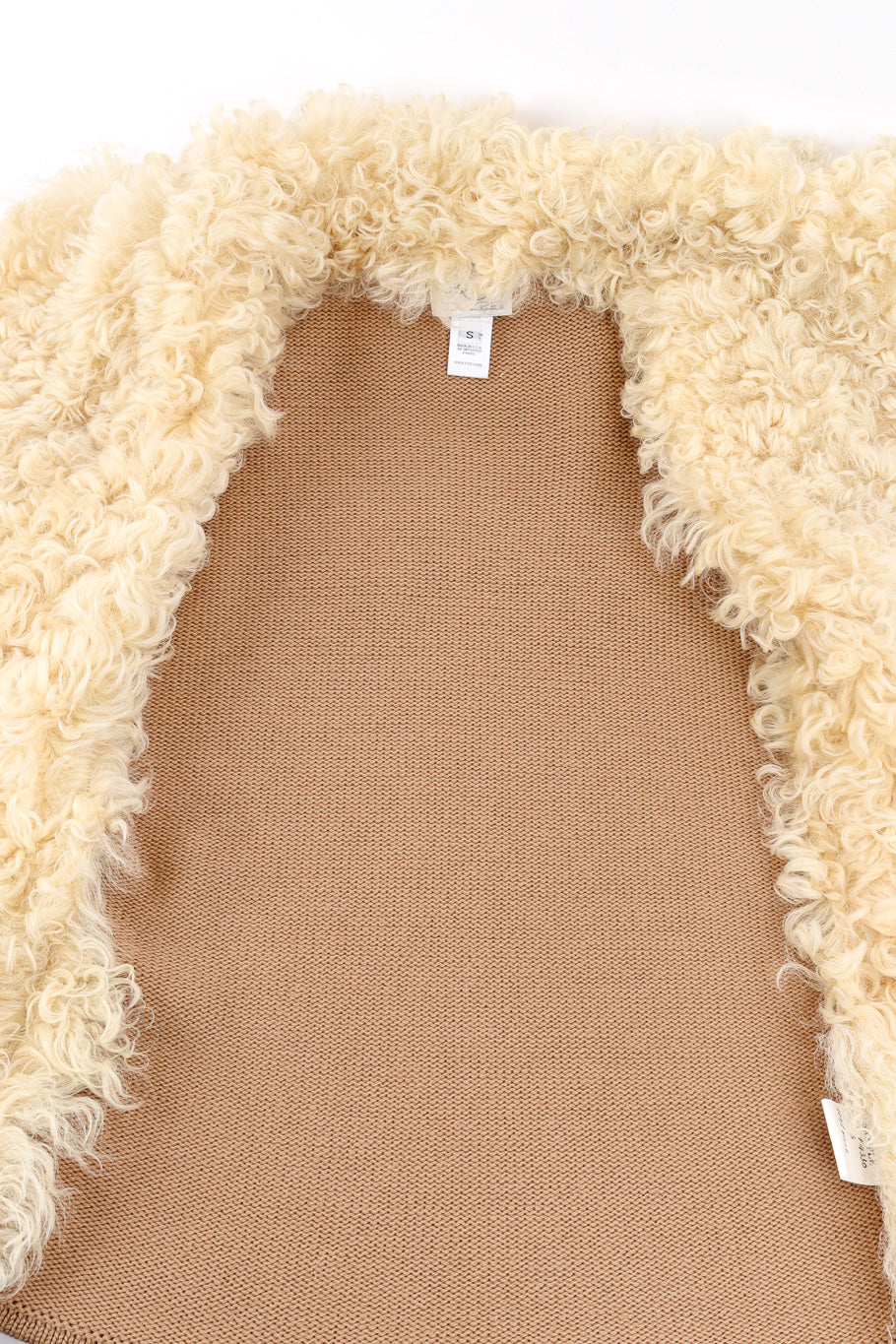 Lambsuede & Wool Knit Jacket by Oscar de la Renta inside knit @recessla