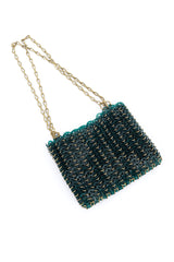 Paco Rabanne Green & Gold "Nano 1969" Handbag @RECESS LA