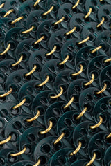 Paco Rabanne Green & Gold "Nano 1969" Handbag fabric @RECESS LA