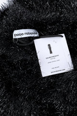 Paco Rabanne 2023 F/W Tinsel Long Sleeve Maxi Dress tag details @recess la