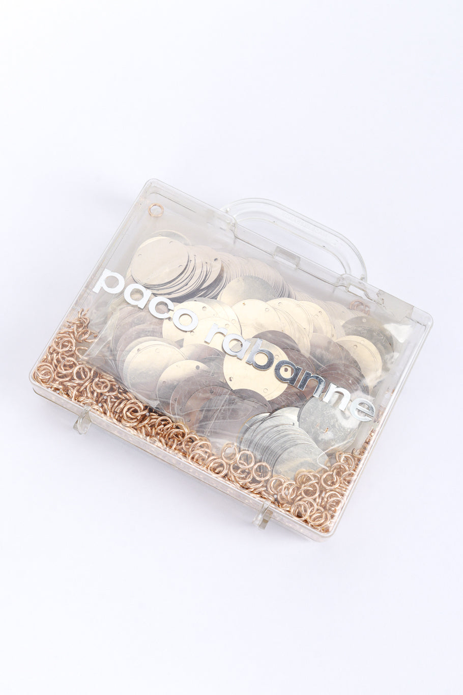 DIY Rhodoid Disc Dress Kit by Paco Rabanne case front @recess LA 