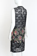 Paco Rabanne Metallic Rose Lace Dress back on Mannequin @RECESS LA