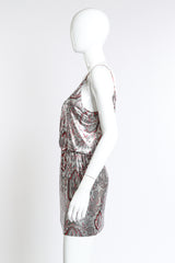 Paco Rabanne Metallic Paisley Dress side mannequin @RECESS LA