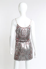 Paco Rabanne Metallic Paisley Dress back mannequin @RECESS LA