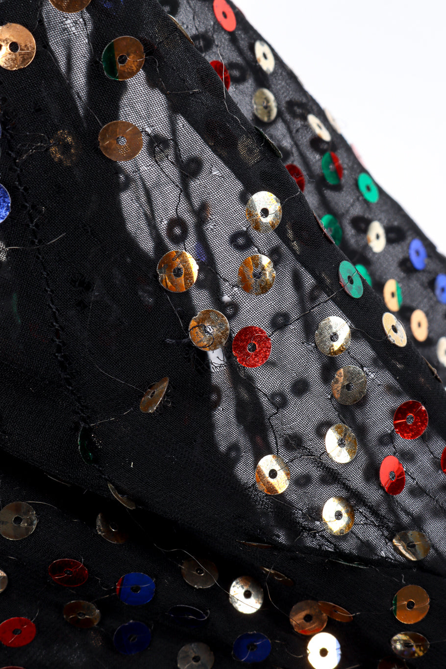Sequin Overlay Sheath Dress small holes @recessla