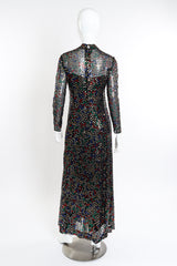 Sequin Overlay Sheath Dress on mannequin back @recessla