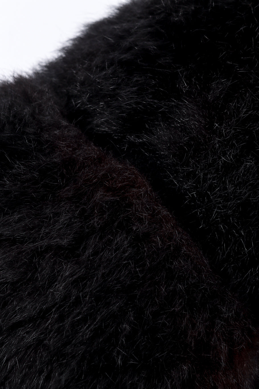 Vintage Pauline Trigere Cropped Fur Jacket fur closeup @recessla