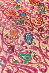 Embroidered vintage brocade duster fabric close @recessla