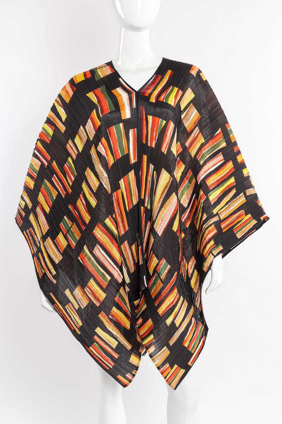 Poncho top by Issey Miyake for Pleats Please on mannequin front @recessla