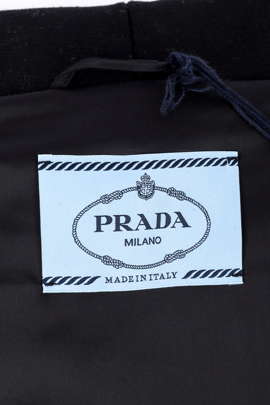 Prada 2018 F/W Cropped Wool Jacket signature label @recess la