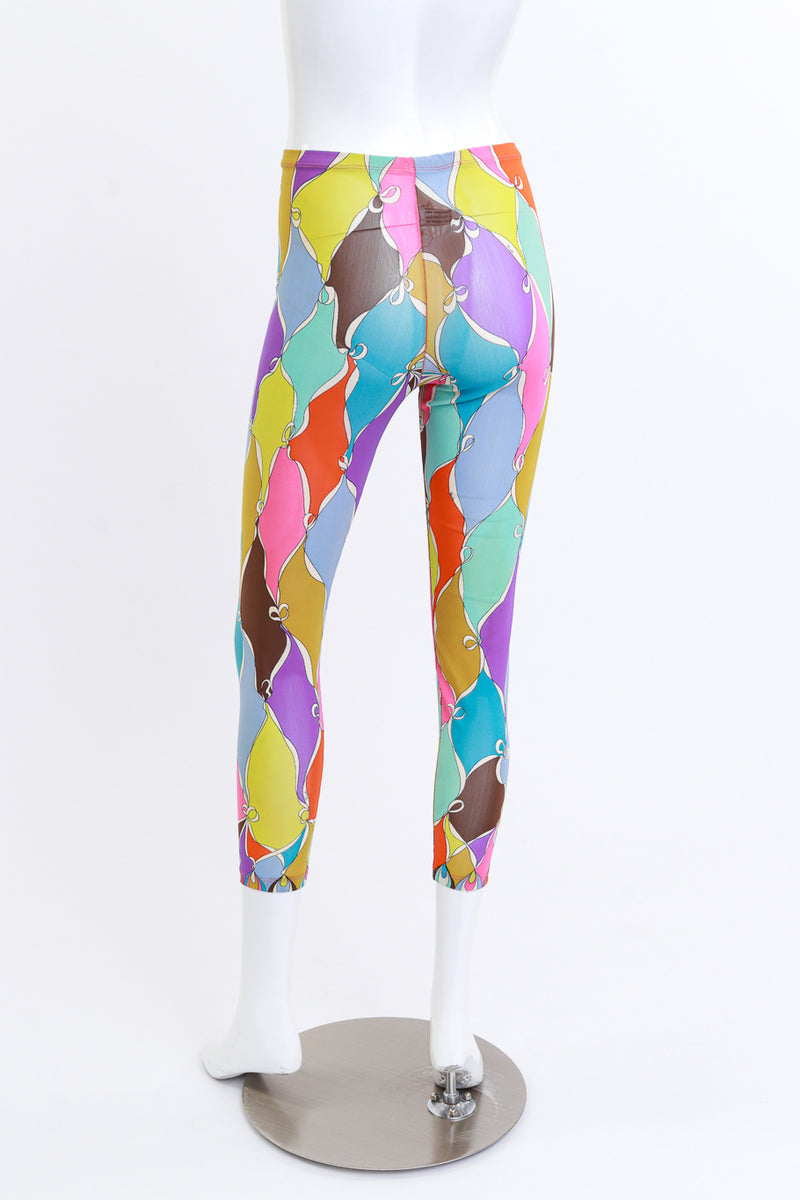 Emilio Pucci Harlequin Mesh Leggings on mannequin @RECESS LA