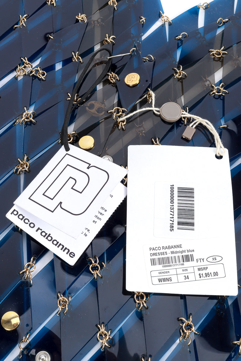 Paco Rabanne Plastic Diamond Link Dress labels @recess la