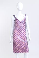 Paco Rabanne Plastic Flower Link Dress front on mannequin @recess la