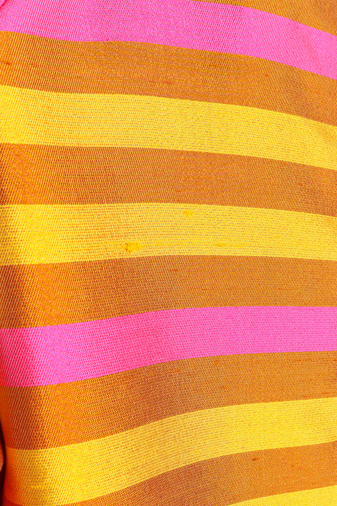 Striped blouse and pants set by Paganne fabric close @recessla