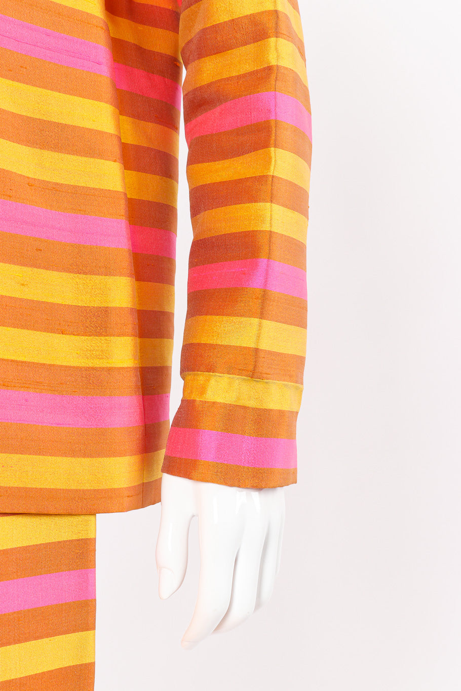 Striped blouse and pants set by Paganne on mannequin sleeve cuff @recessla