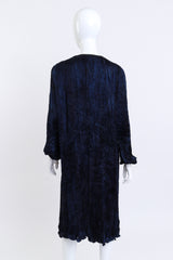 Vintage Patricia Lester Pleated Silk Duster back on mannequin @recess la