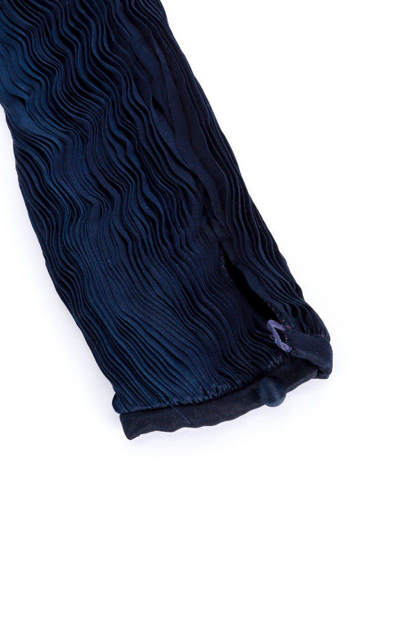 Vintage Patricia Lester Pleated Silk Duster sleeve closeup @recess la