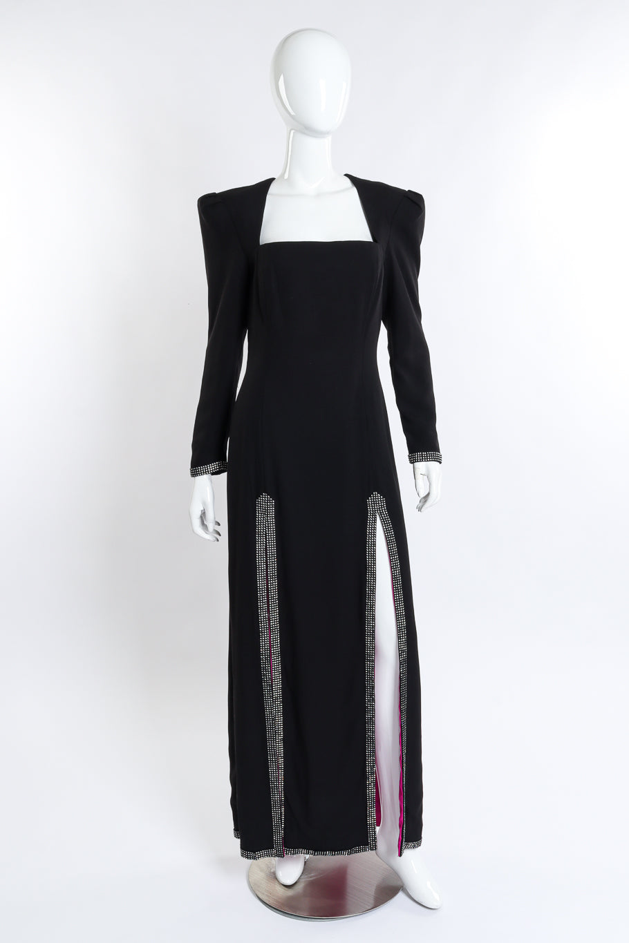 Vintage Patricia Rhodes Crystal Trim Carwash Dress front on mannequin @recess la