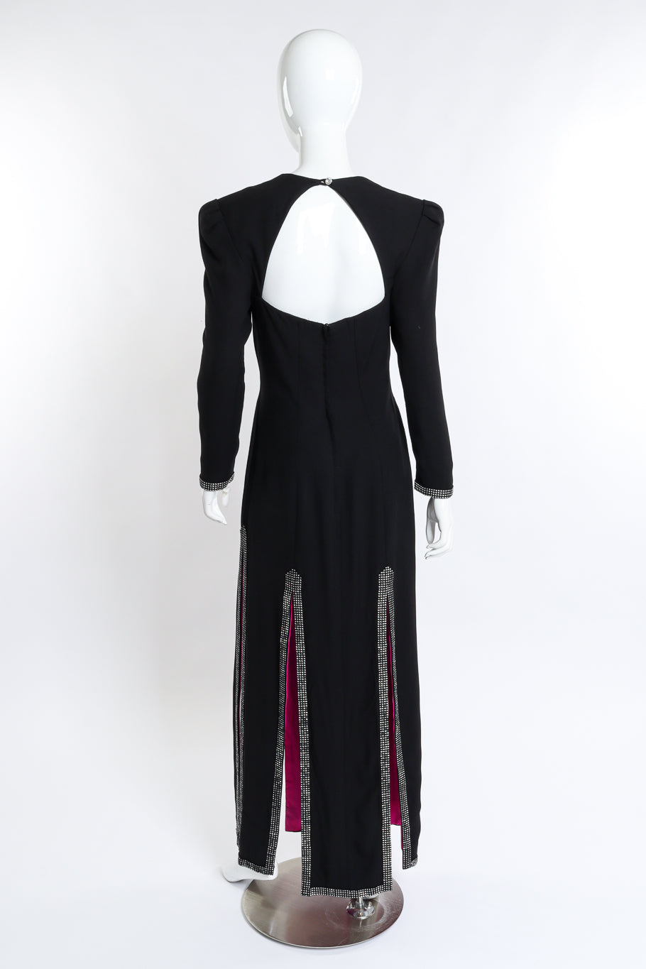 Vintage Patricia Rhodes Crystal Trim Carwash Dress back on mannequin @recess la