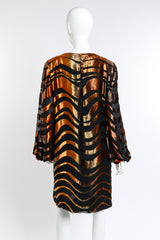 Pauline Trigere Ombré Burnout Tunic Dress back on mannequin @RECESS LA