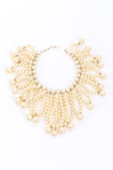 Vintage Marvella Pearl Fringe Collar Necklace front @recessla