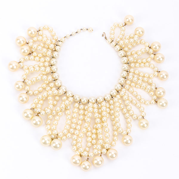 Traditional White Kundan & Pearl Studded Choker Necklace Jewellery Set For  WomenGirls (K7208W) - I Jewels - 3710771