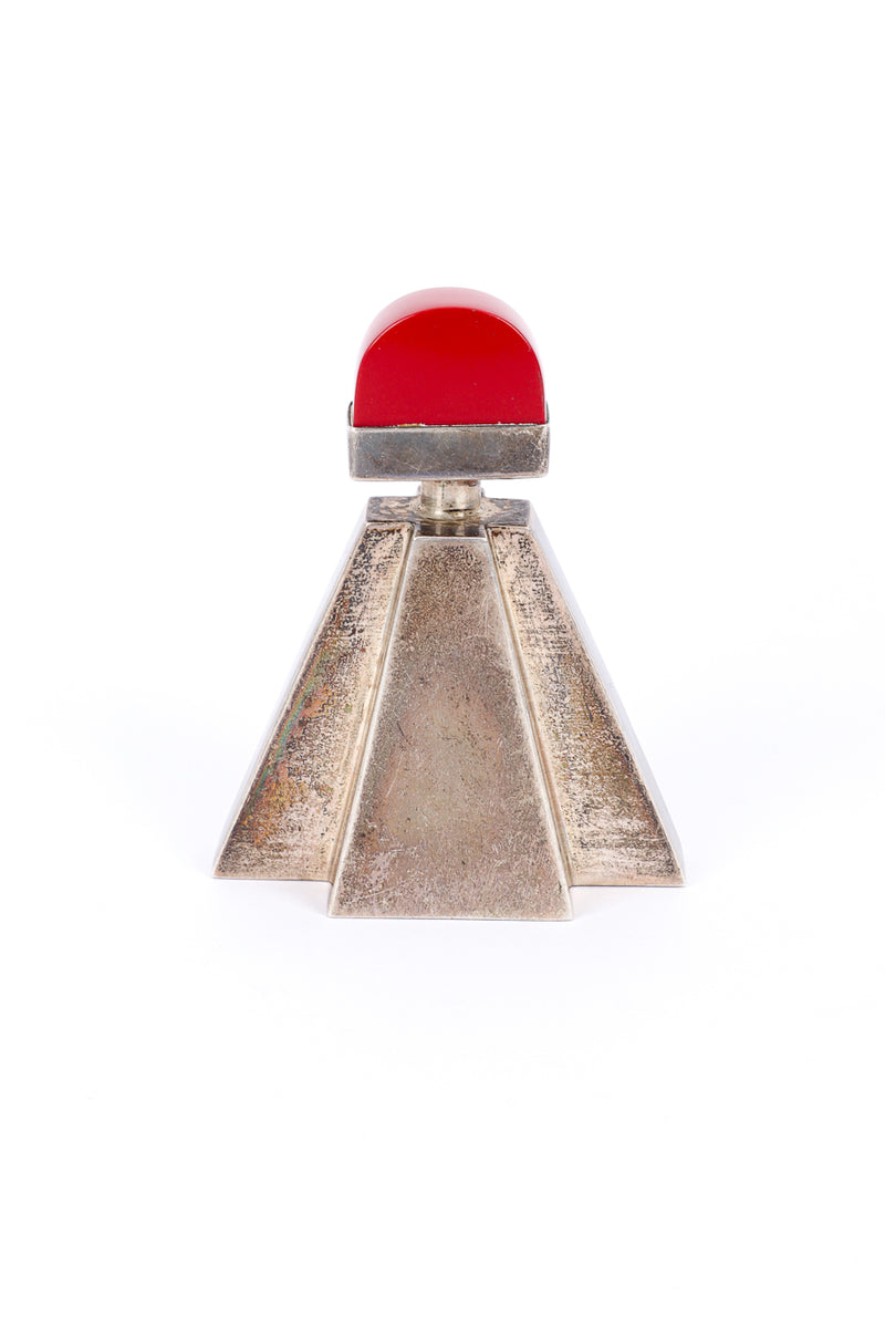 Vintage Art Deco Pyramid Perfume Bottle back @recess la