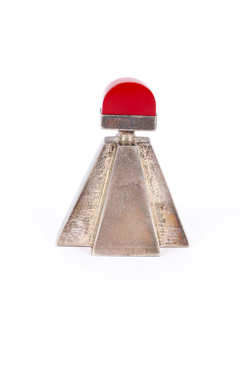 Vintage Art Deco Pyramid Perfume Bottle front @recess la