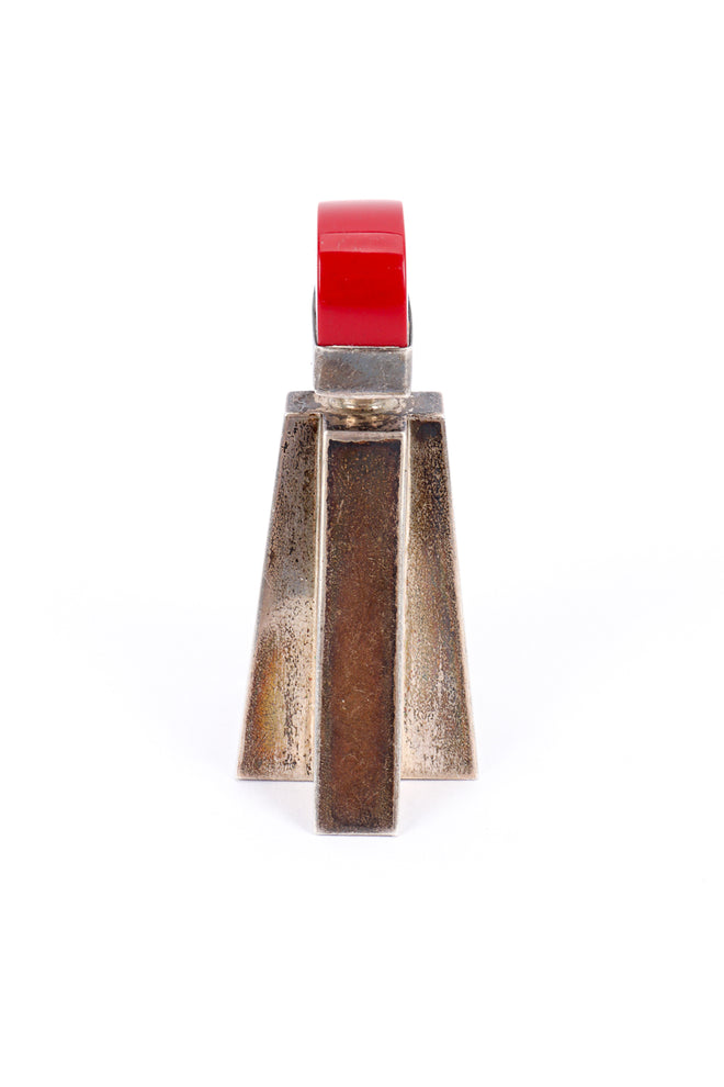 Vintage Art Deco Pyramid Perfume Bottle side @recess la