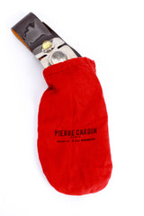 brown Sculptural Buckle Belt by Pierre Cardin in dustbag @recess LA