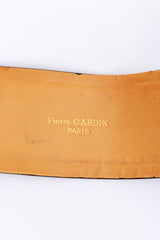 brown Sculptural Buckle Belt by Pierre Cardin stamp @recess LA