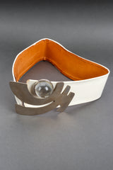 Sculptural Buckle Belt by Pierre Cardin round @recess LA