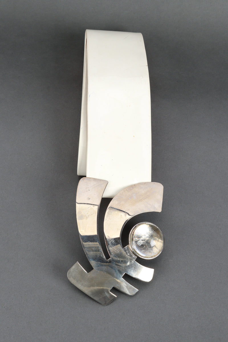 Sculptural Buckle Belt by Pierre Cardin straight @recess LA