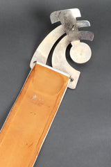 Sculptural Buckle Belt by Pierre Cardin back buckle @recess LA