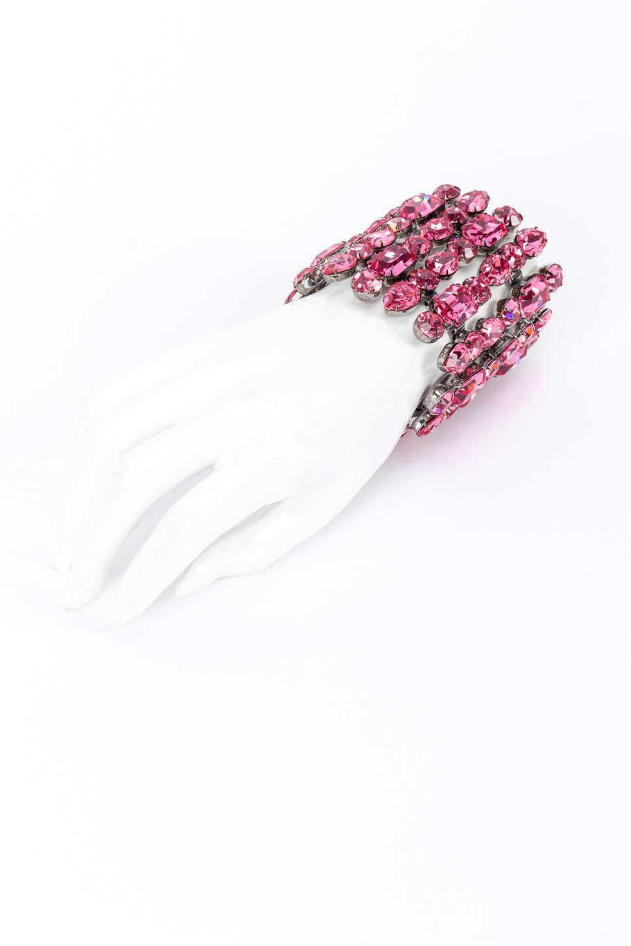 Vintage Marie Ferrá Wide Rose Crystal Bracelet on mannequin @recessla