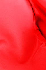 Coral Mongolian Fur Jacket small stain closeup @recess la