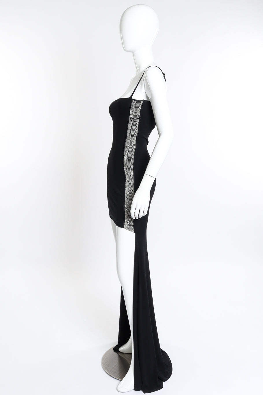 Vintage Plein Sud Chain Panel Dress side on mannequin @recess la