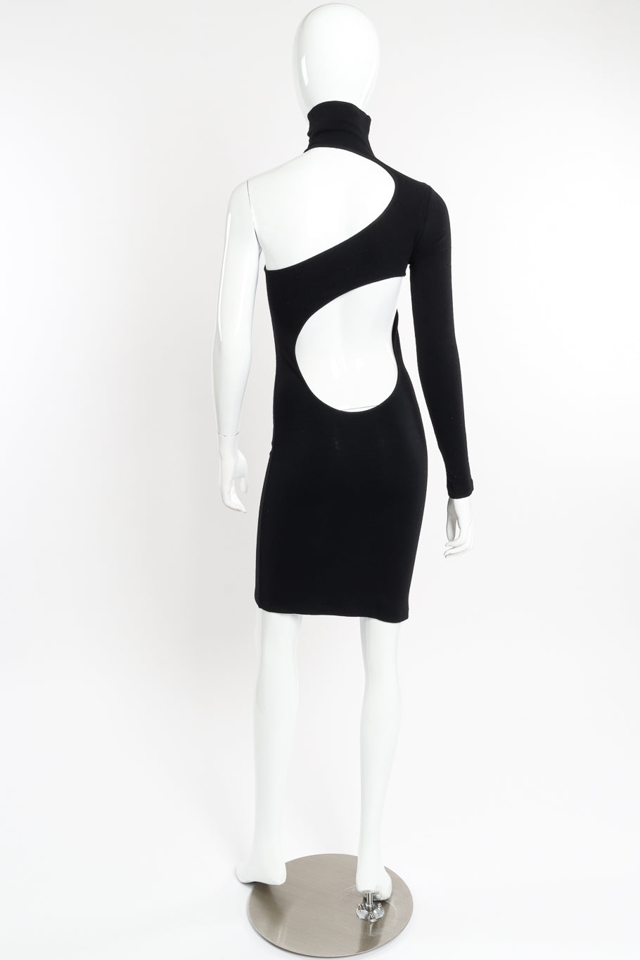 One-Shoulder Cutout Dress by Plein Sud on mannequin back full @recessla