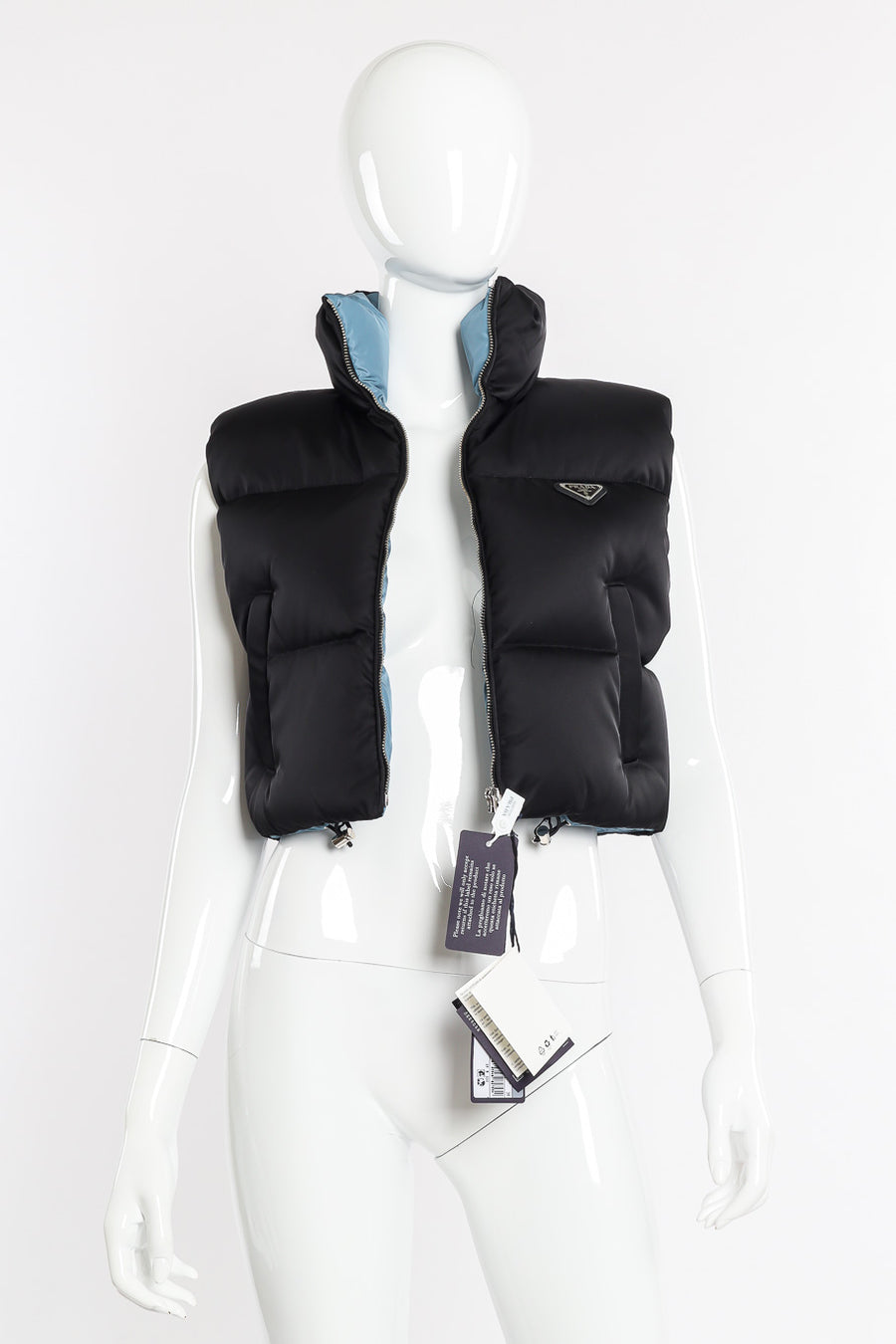 Prada Re-nylon Cropped Puffer Vest – Recess