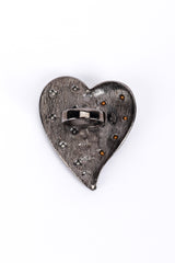 Vintage Hobé Jeweled Broken Heart Ring back @recess la