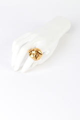 Vintage Oscar de la Renta Golden Creeping Ivy Ring on mannequin hand @recess la