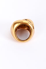 Vintage Oscar de la Renta Golden Creeping Ivy Ring inner half ring @recess la