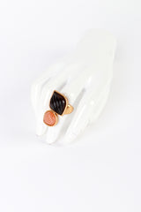 Vintage Oscar de la Renta Plum Candy Drops Ring on mannequin hand @recess la