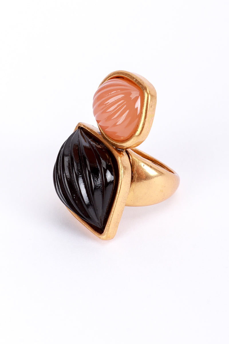 Vintage Oscar de la Renta Plum Candy Drops Ring detail @recess la