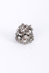 Vintage Oscar de la Renta Crystal Cluster Ring front @recess la