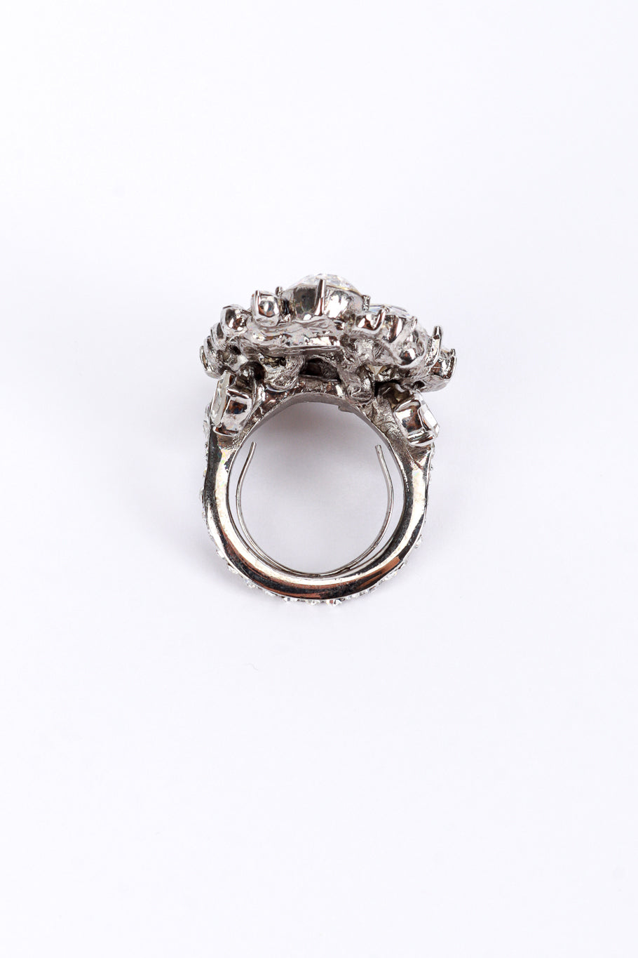 Vintage Oscar de la Renta Crystal Cluster Ring inner half ring @recess la