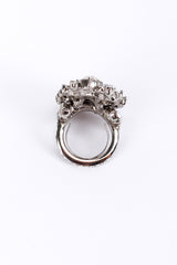 Vintage Oscar de la Renta Crystal Cluster Ring inner half ring @recess la