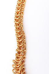 Vintage Oscar de la Renta Golden Exoskeleton Collar Necklace detail @recess la