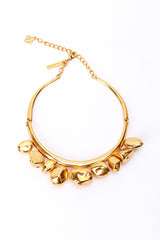 Vintage Oscar de la Renta Golden Nuggets Collar Necklace front @recess la