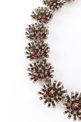 Vintage Oscar de la Renta Pink Firework Burst Necklace detail @recess la